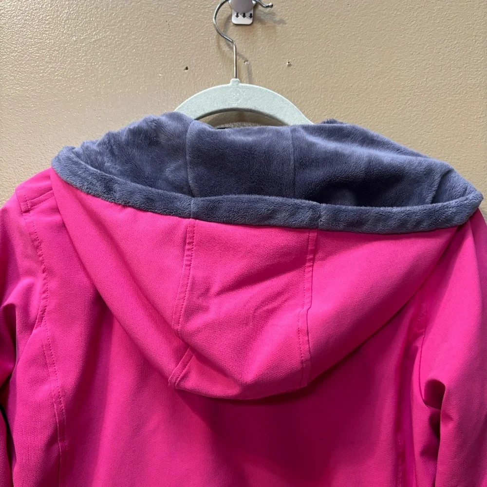 North Face Lined Hooded Zip PinkJacket Size S - Picture 7 of 9